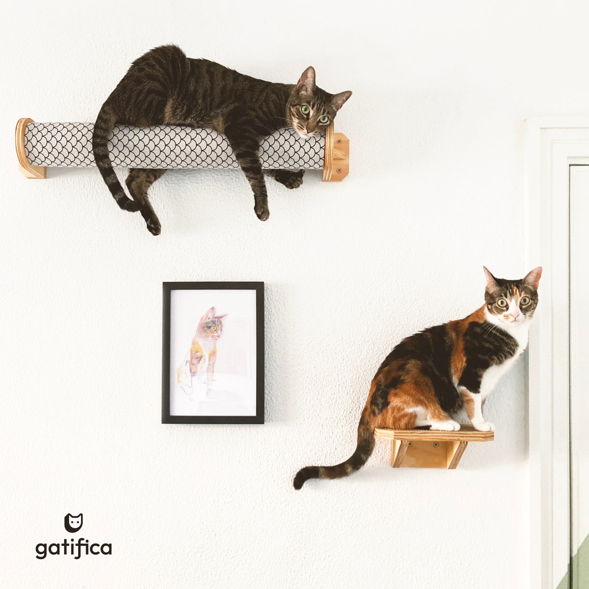 Parque de para gatos hecho a mano por Gatifica