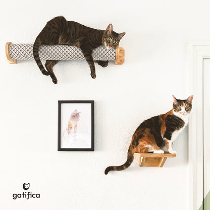 Parque de para gatos hecho a mano por Gatifica