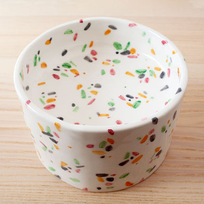 Cuenco elevado de cerámica para gatos - La Isleta - terrazo