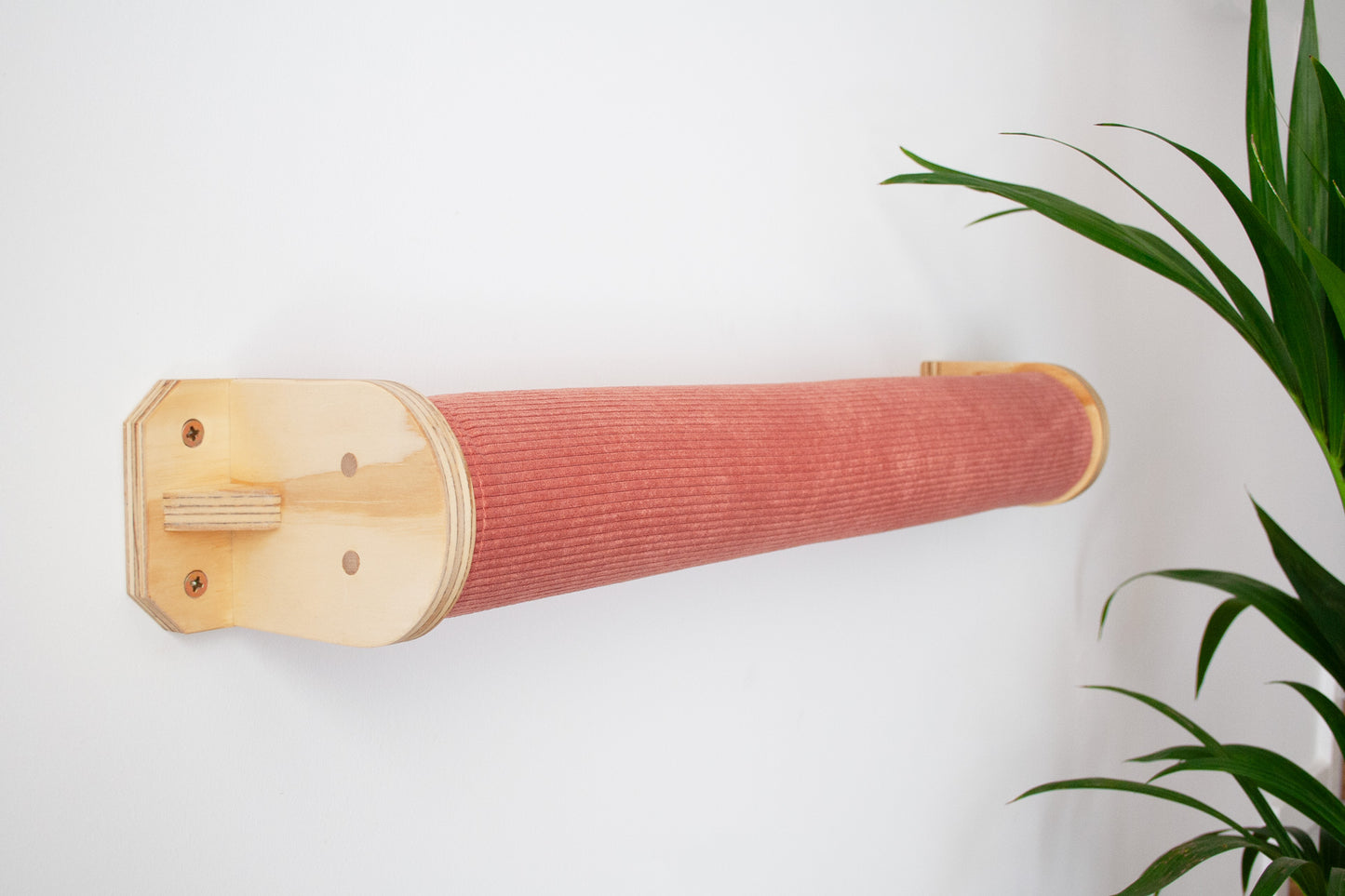 Cama de pared para gatos Rulo CLEO funda pana coral