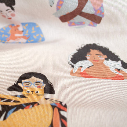 Fundas rulo CLEO gatifica - loneta estampada Karen