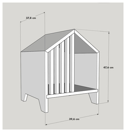 Cama de madera para gatos - Château Marco - Medidas - Gatifica