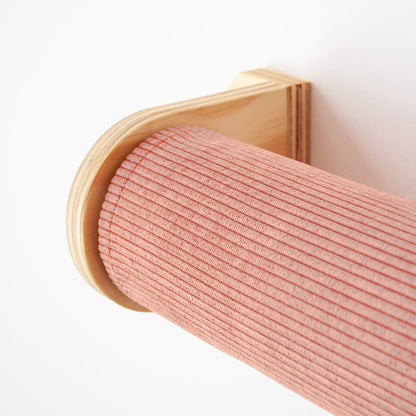 Cama de pared para gatos Rulo CLEO funda pana rosa nueva